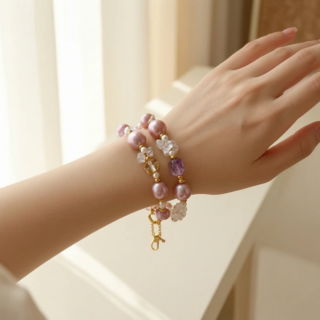 Baroque Pearl Shapes and Colors featuring freshwater baroque pearls in an elegant editorial setting