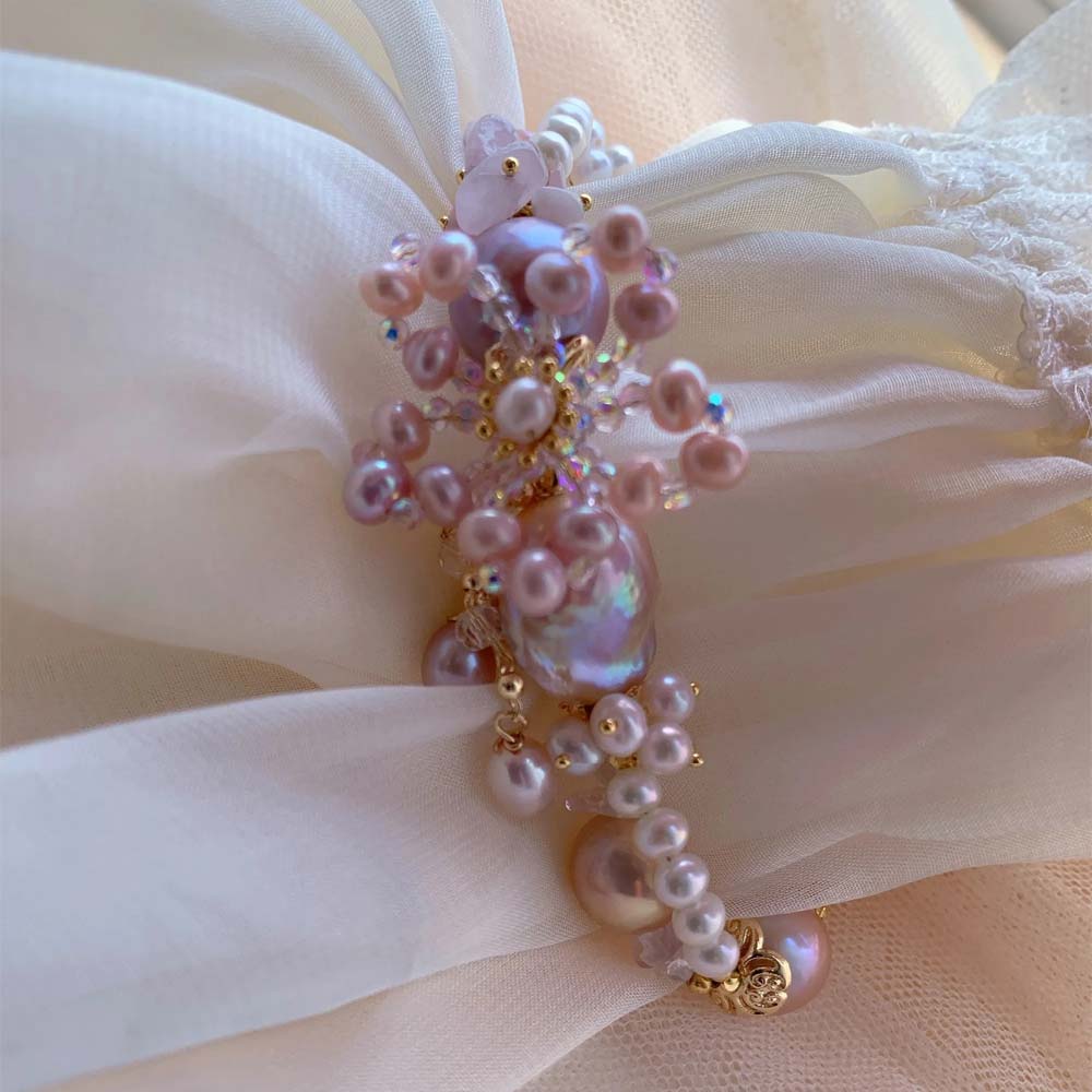 Amelie Pink Baroque Pearl Bracelet (4).jpg