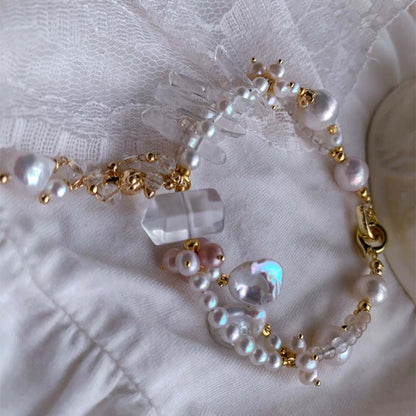 Celestial Dewdrop Natural Baroque Pearl & Clear Quartz Bracelet (6).jpg