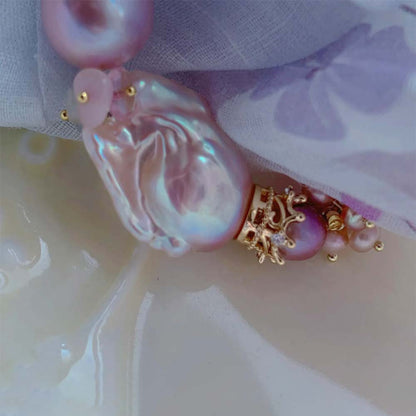 Elara Pink Purple Baroque Pearl Bracelet (3).jpg