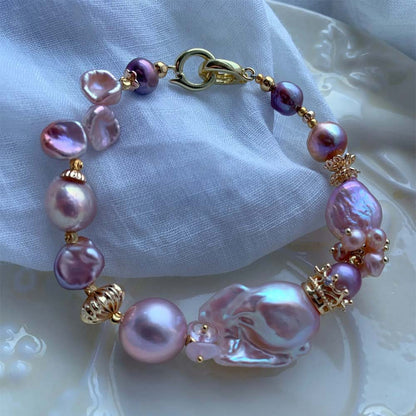 Elara Pink Purple Baroque Pearl Bracelet (4).jpg